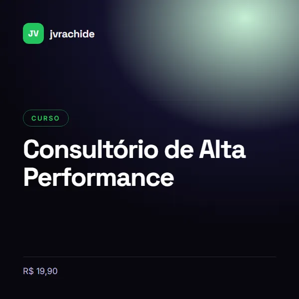 Capa de Consultório de Alta Performance