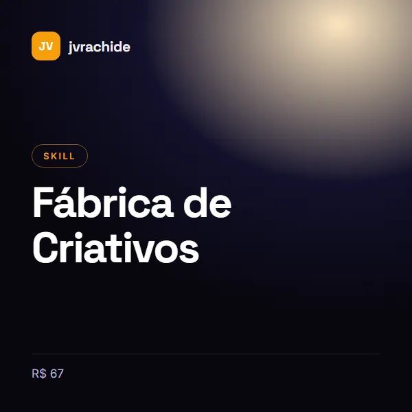 Capa de Fábrica de Criativos