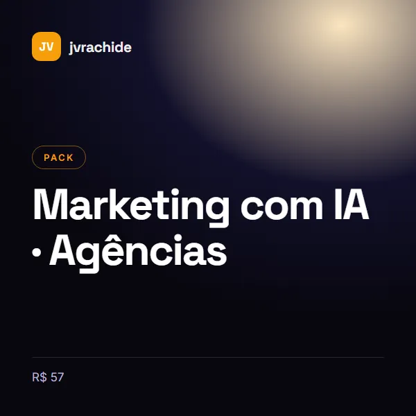 Capa de Marketing com IA · Agências