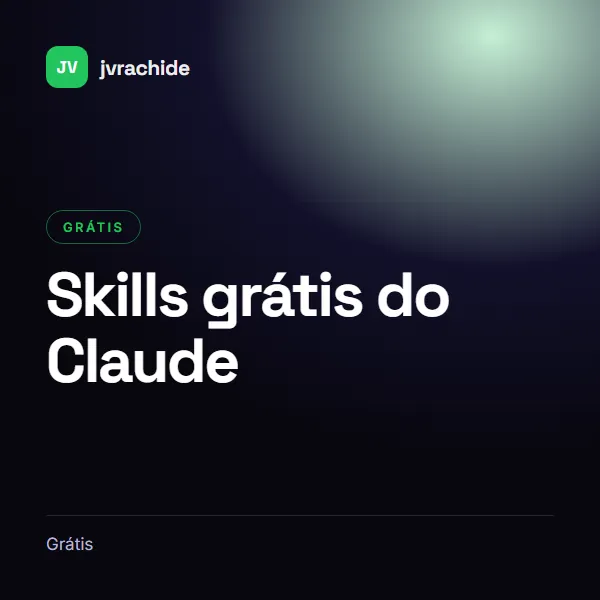 Capa de Skills grátis do Claude